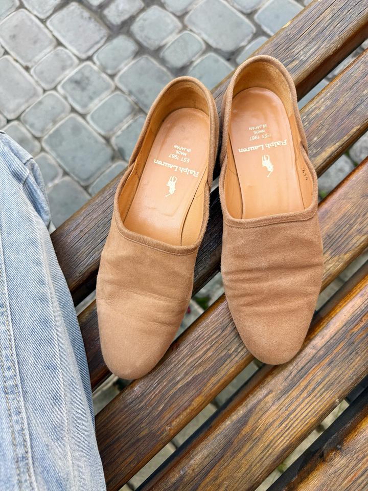 Ralph Lauren — suede loafers / Made in Japan