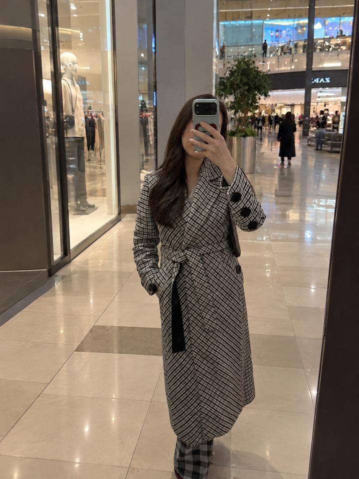 Пальто в клетку