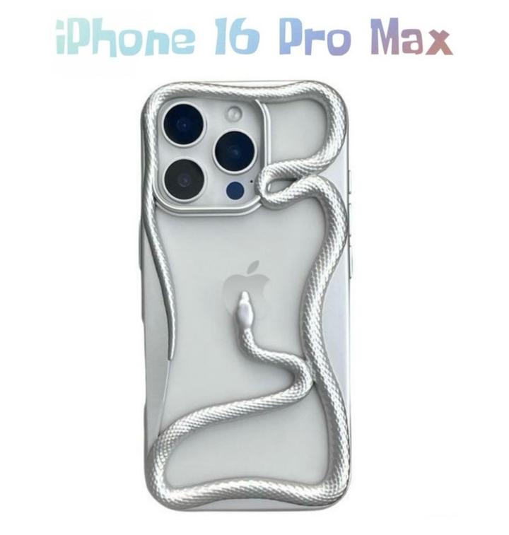 Чехол для iPhone 16 Pro Max со змеей