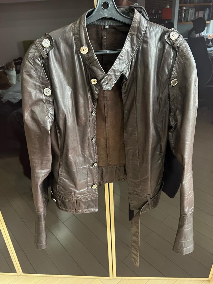 Куртка кожаная Dirk Bikkembergs