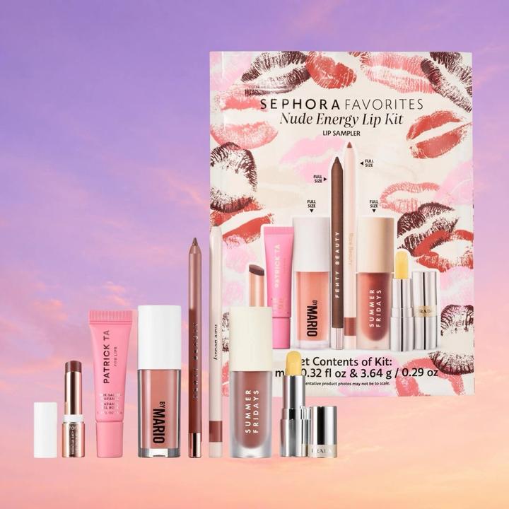 Sephora Favorites Nude Energy Lip Kit набор декоративной косметики