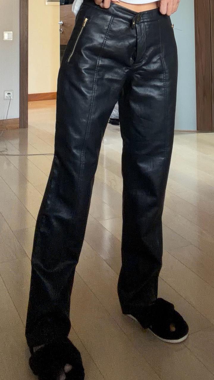 Zara Брюки из экокожи