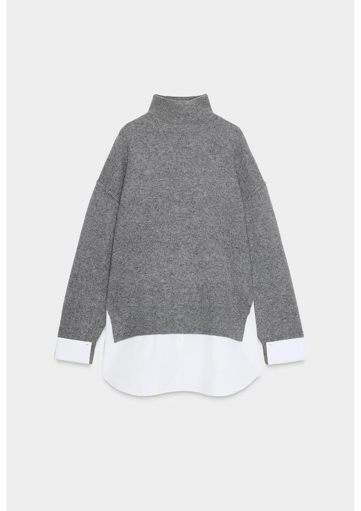 Zara Джемпер с имитацией рубашки