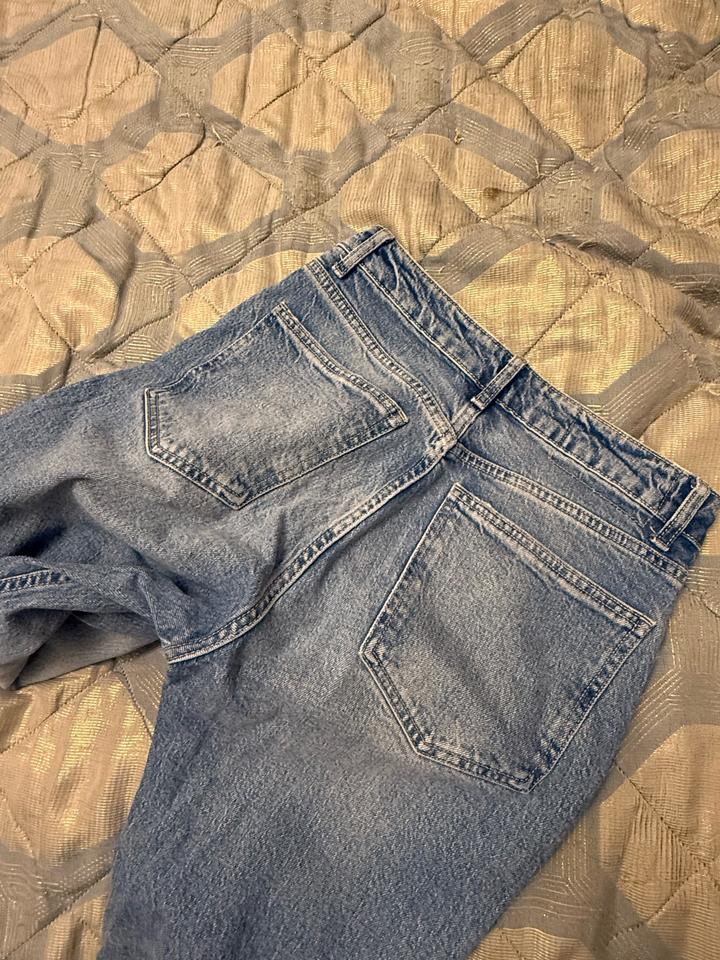 джинсы Zara с высокой посадкой прямые