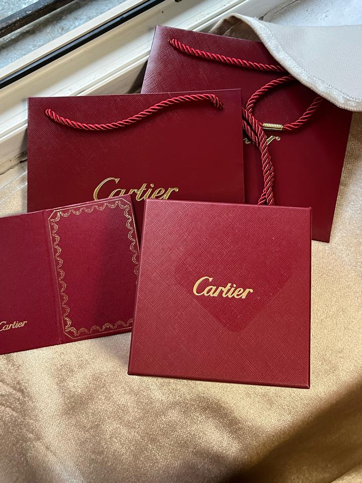 Упаковочный комплект Cartier: подарочные коробки, пакеты и сертификат