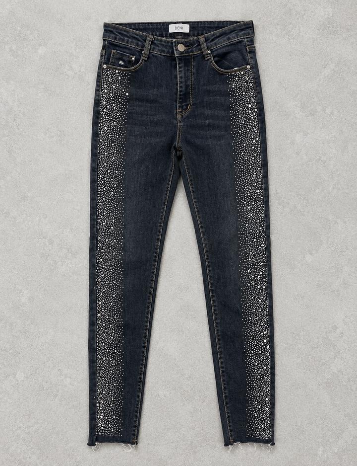 &Denim Джинсы DENIM MILANO со стразами