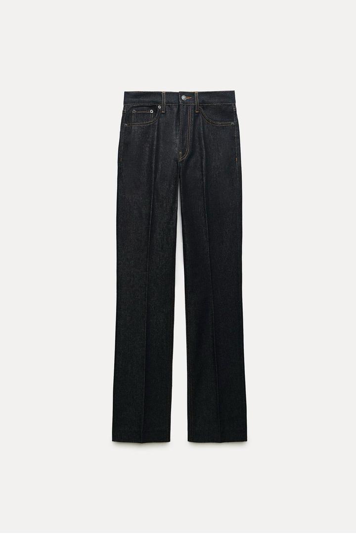 Джинсы прямые bootcut с высокой посадкой. Zara