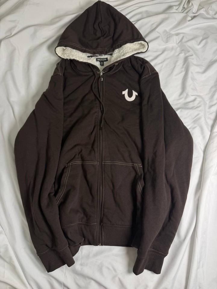 True Religion толстовка на молнии с капюшоном