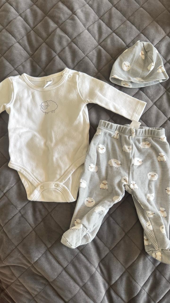 LC Waikiki Комплект LCW baby боди штаны и шапочка