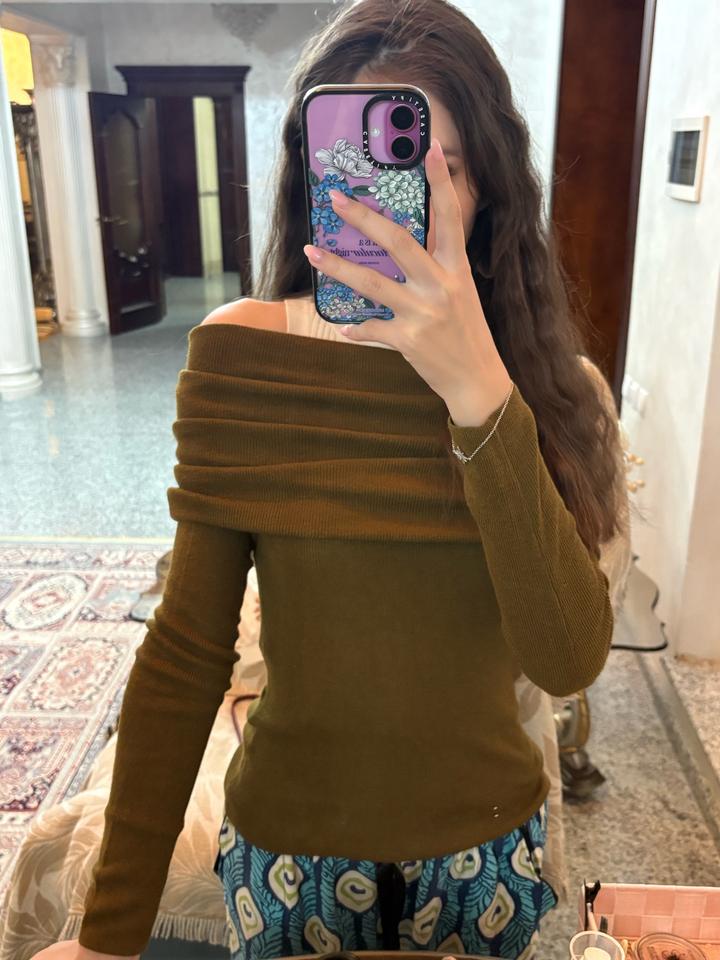 Джемпер ZARA с открытыми плечами