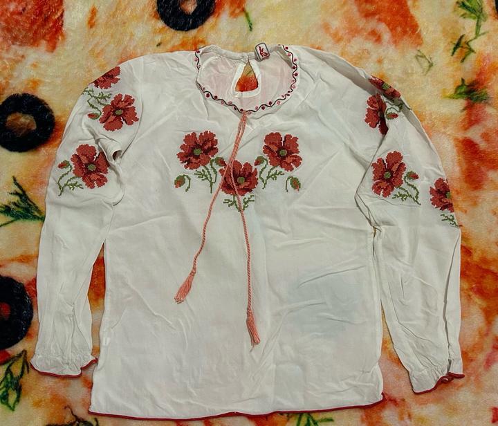 Hand Made Детская блуза с вышивкой