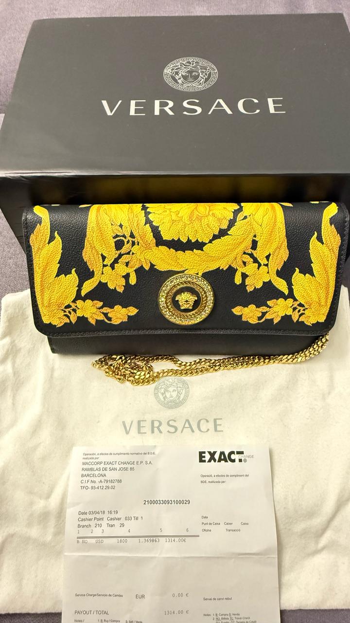VERSACE клатч на цепочке