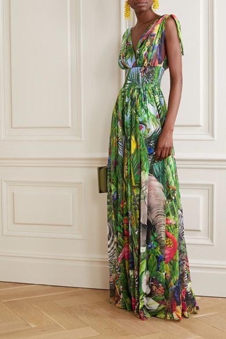Роскошное платье Lora Usacheva в стиле Dolce & Gabbana Jungle Collection