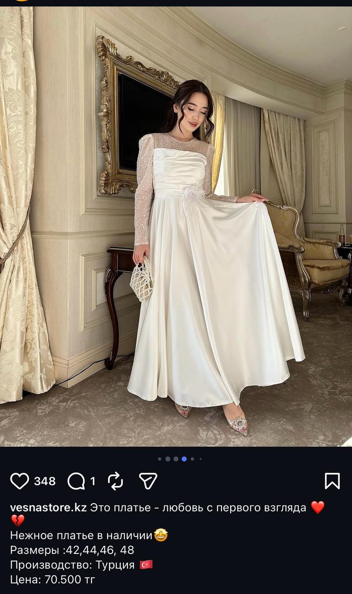 vesnastore Платье макси с длинным рукавом