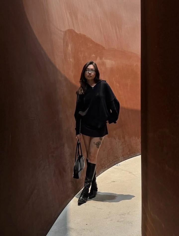 Черный полузамок ZARA (Oversize)
