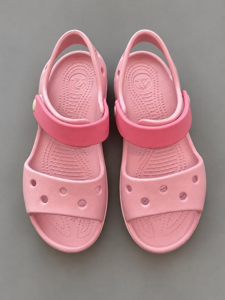 Crocs детские розовые сандалии J1 🌸
