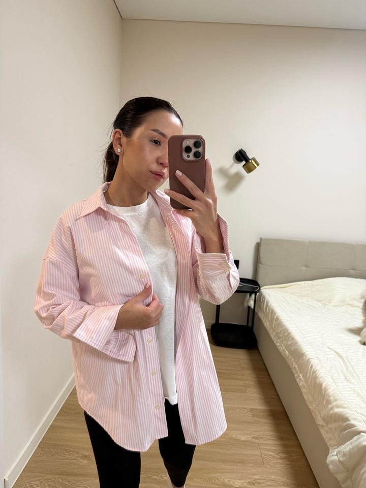 Рубашка в полоску zara