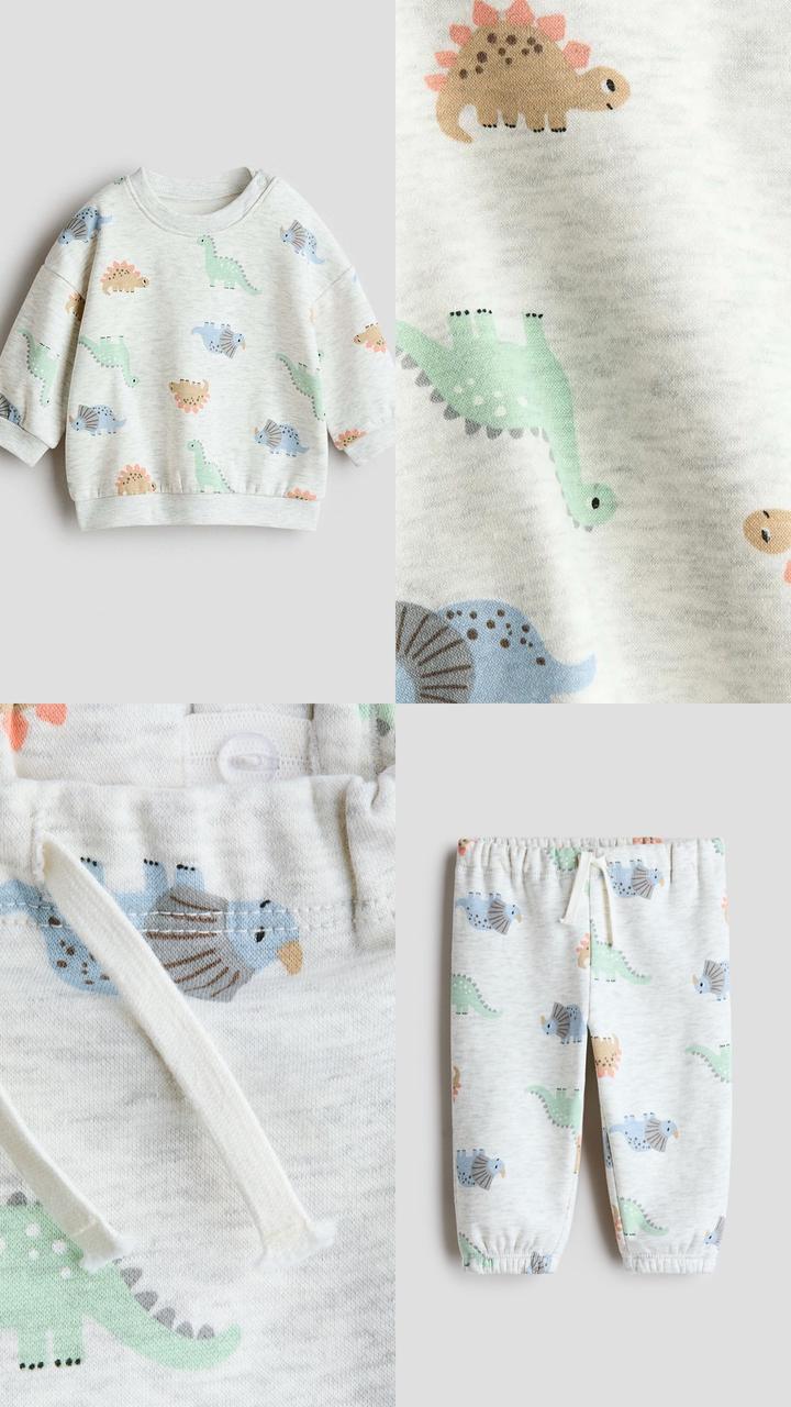 Комплект H&M с динозаврами