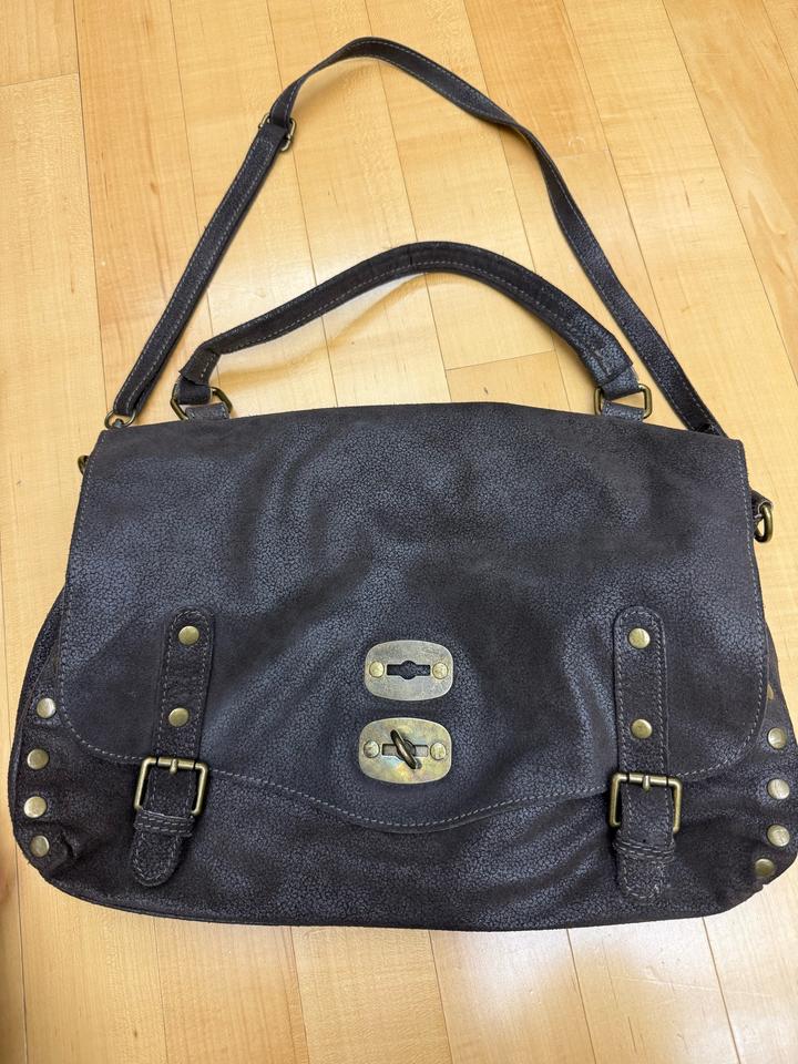 First Genuine Leather Сумка из натуральной замши