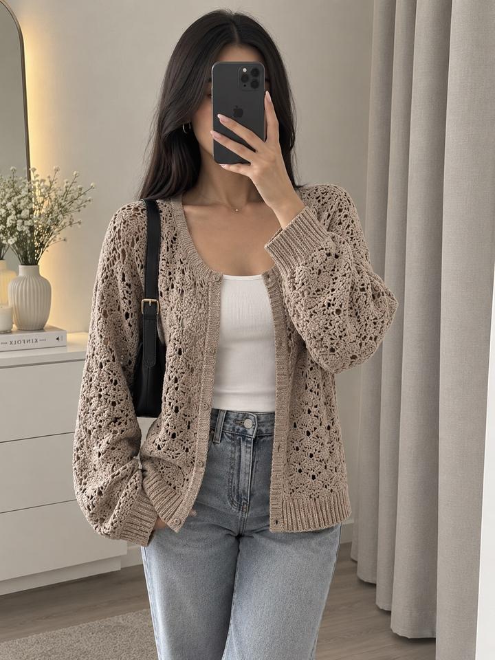 olitfit Ажурный кардиган