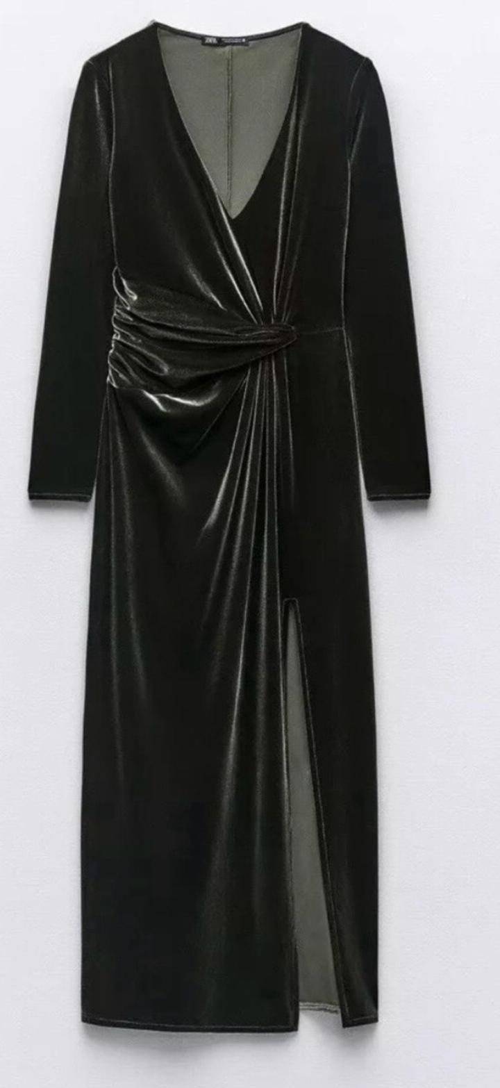Платье ZARA велюровое