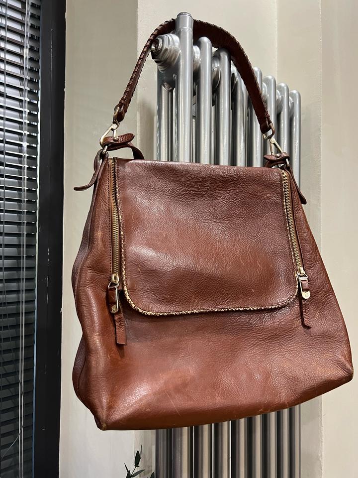 Кожаная сумка Massimo Dutti