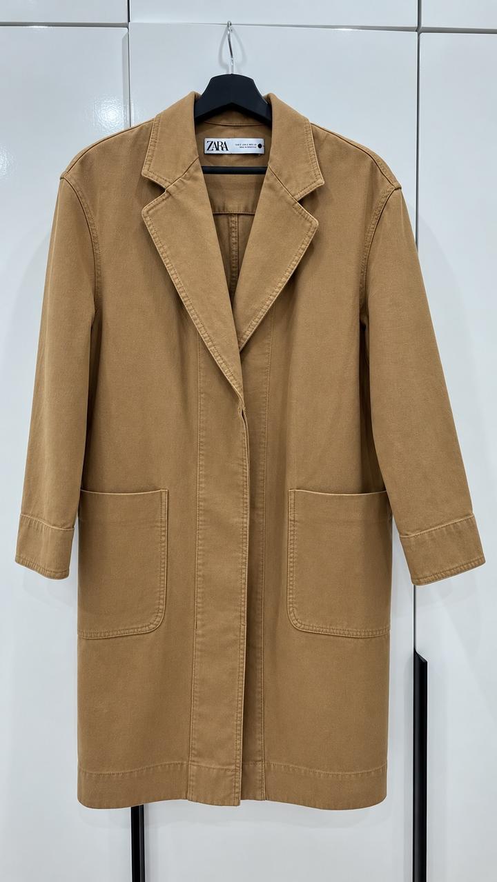 Женский джинсовый тренч ZARA