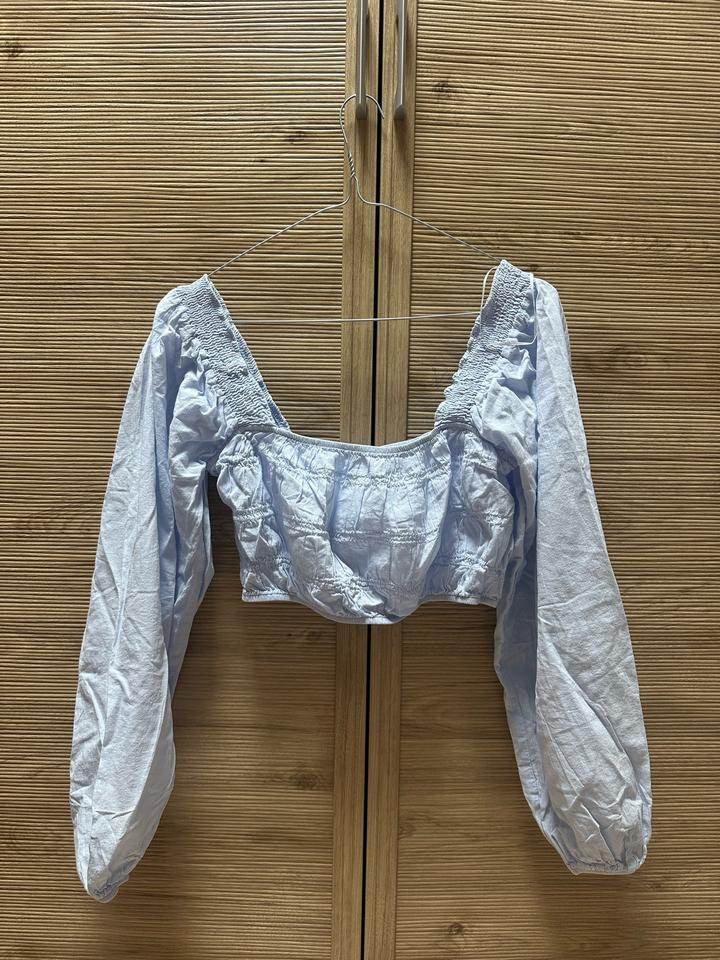 Кроп-топ Bershka с длинным рукавом