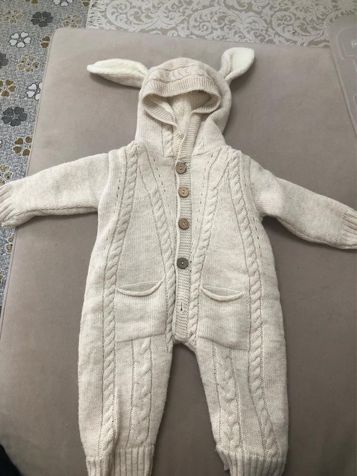 Комбинезон вязанный утепленный