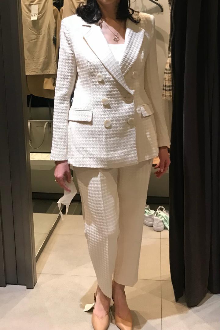 Женский брючный костюм Zara, пиджак, брюки