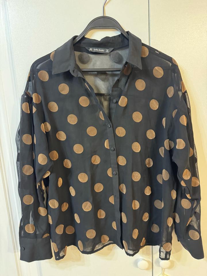 Блуза ZARA BASIC в горошек