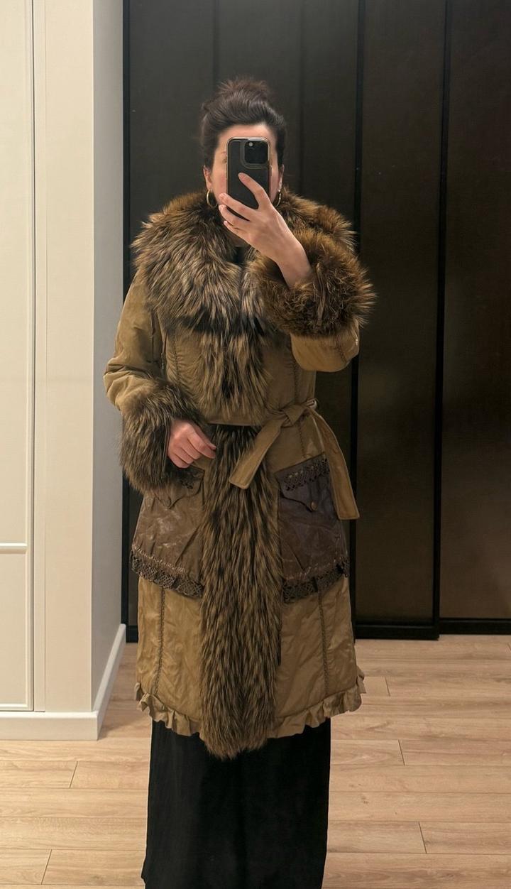 MyCollection (Турция) Пуховик с меховым воротом (Турция)