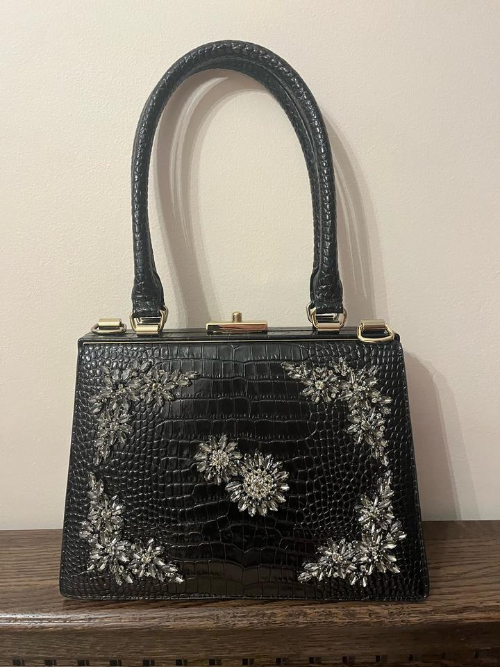 Сумка с декором из страз кожаная Erdem x H&M