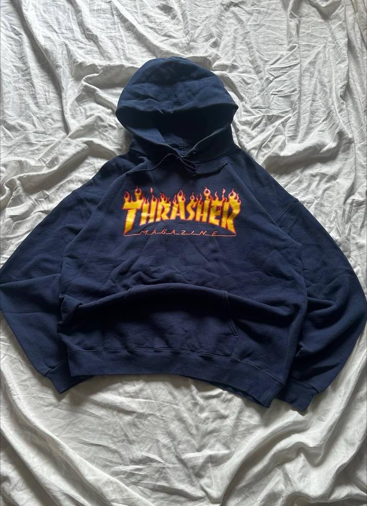 Thrasher hoodie / Трешер Худи темно-синий