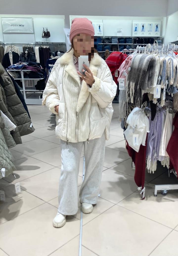 Куртка с натуральным норковым воротником Max Mara
