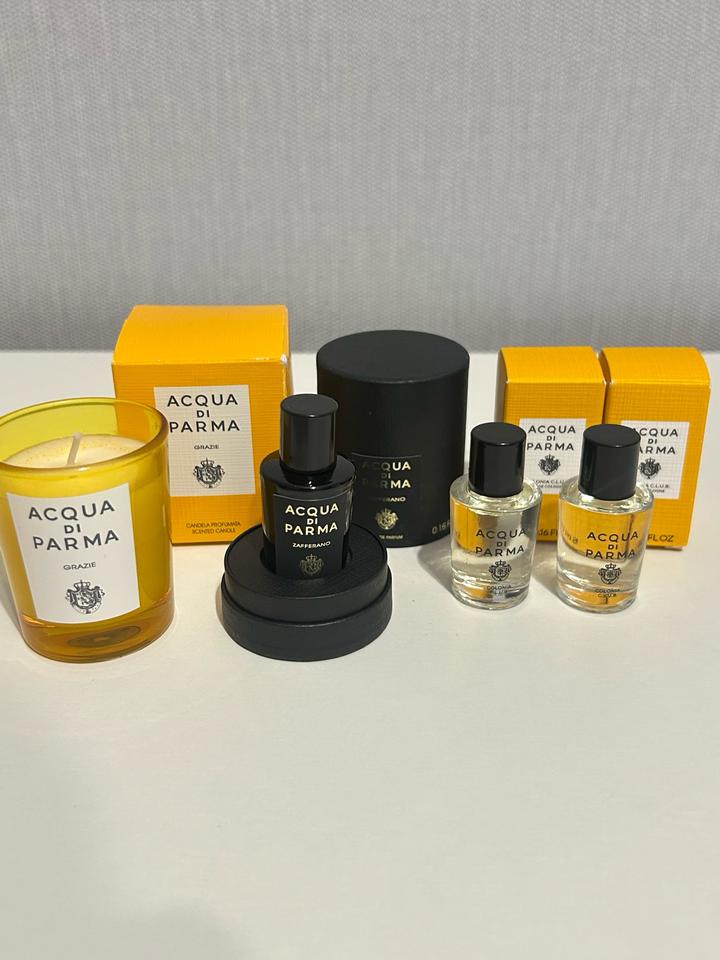 Набор Acqua di Parma свеча и миниатюры ароматов