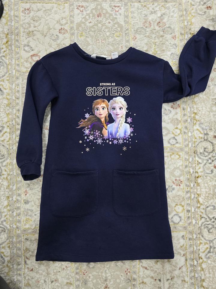 Детское платье H&M Disney Frozen, 128 см, 7–8 лет