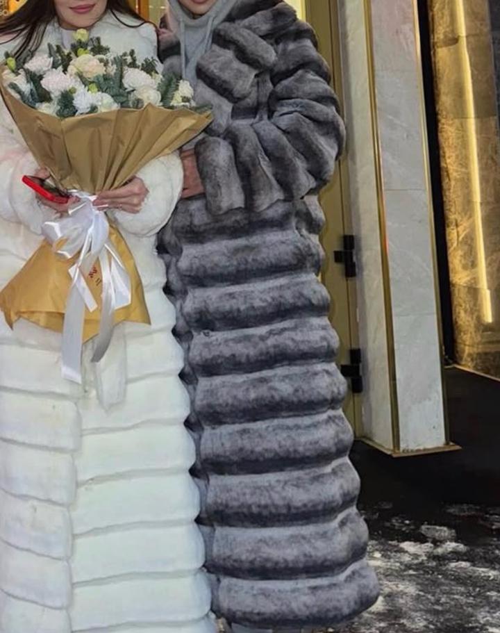 good Длинная шуба из искусственного меха