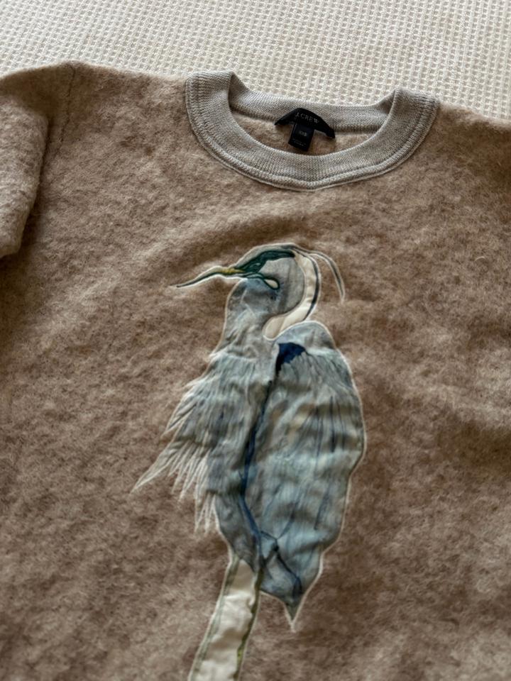 J. Crew J.Crew джемпер с принтом птицы