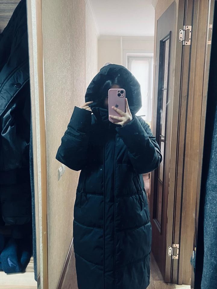 Женский пуховик удлиненный