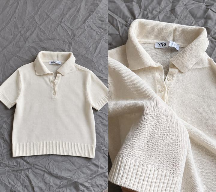 Трикотажное поло ZARA