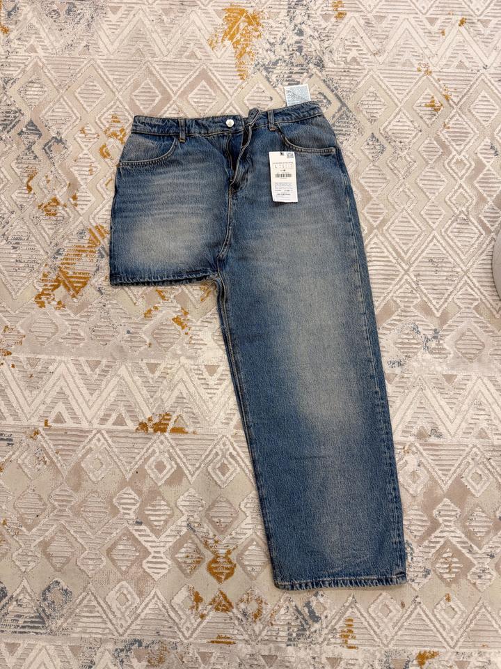 Асимметричная джинсовая юбка Zara