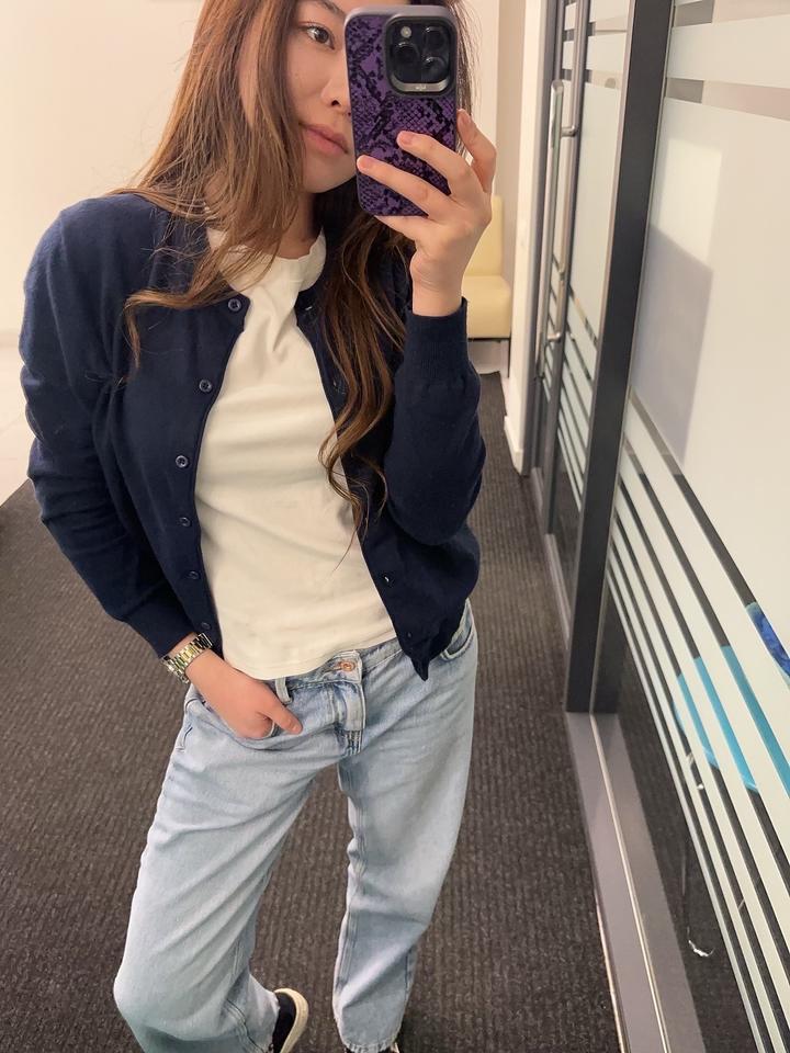Джинсы Zara сред посадка