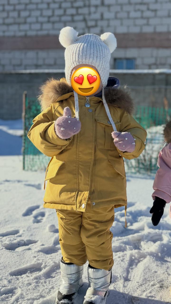 Утепленный детский комбинезон