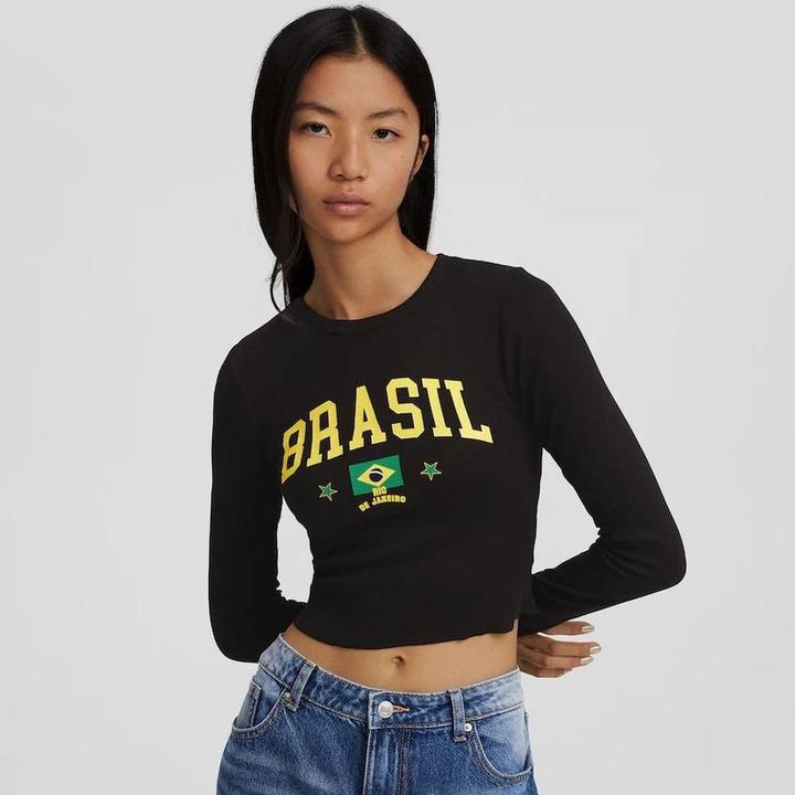 Лонгслив Bershka