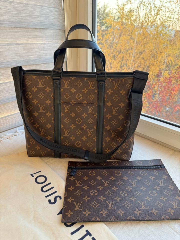 Сумка-тоут Louis Vuitton Weekend Tote PM Monogram Macassar