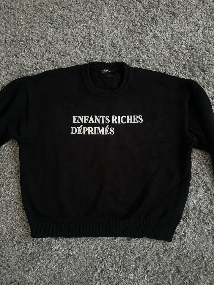Чёрный вязаный свитер Enfants Riches Déprimés