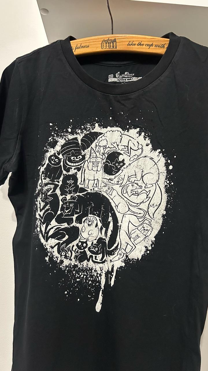 Коллекционная гик-футболка Threadless - «Yin Yang Pets / Мульт-герои»