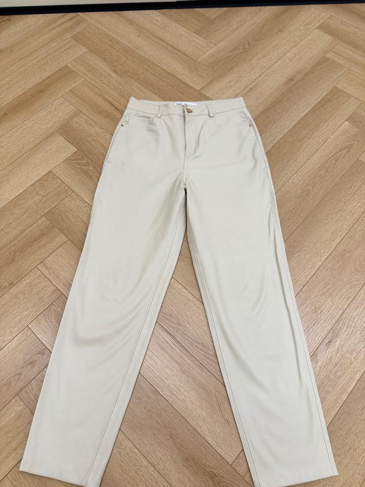 Брюки ZARA из экокожи