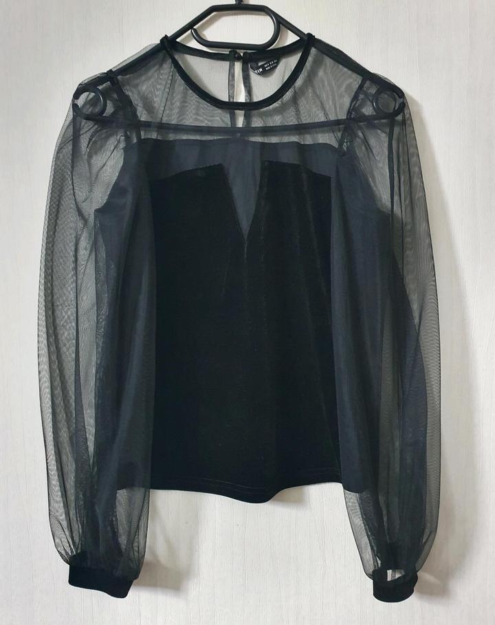 SHEIN Блузка бархатный корсет
